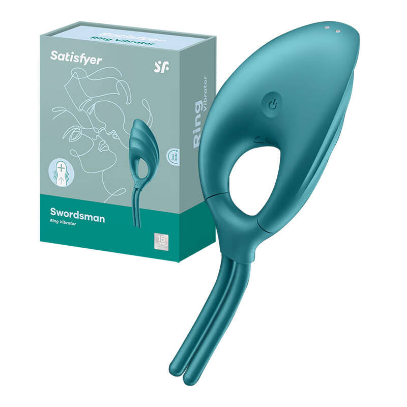 Vibrating ring Satisfyer Swordsman (green)_0