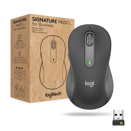 LOGITECH M650 SIGNATURE MOUSE L GRAPHITE 910-006348_0
