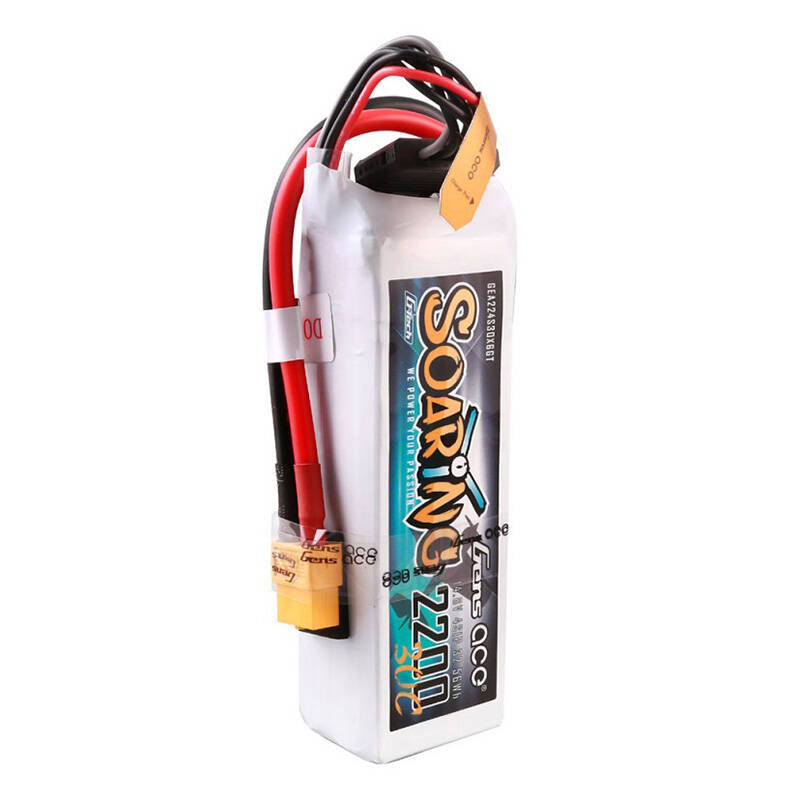 Gens ace G-Tech Soaring 2200mAh 14.8V 30C 4S1P Lipo Battery Pack with XT60 plug_2