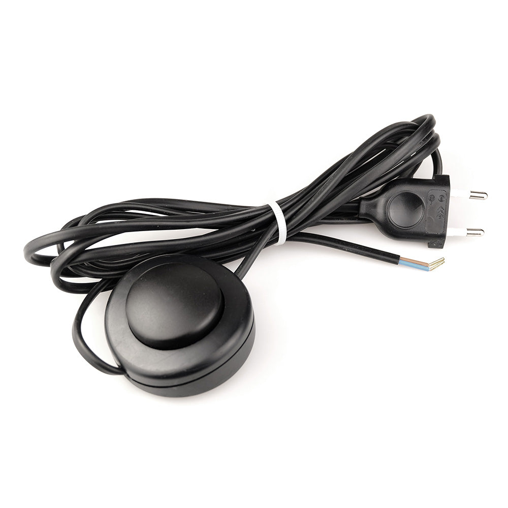 Interruptor elÃ©trico de pÃ© com cabo, 2,5 a 250 v, 3 m, preto_0