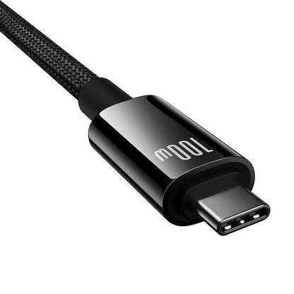 Baseus Tungsten Gold USB-C 3.2 / USB-C 3.2 cable 100W 4K 60Hz 1.5m - black_2