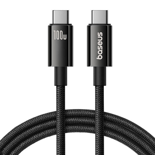 Baseus Tungsten Gold USB-C 3.2 / USB-C 3.2 cable 100W 4K 60Hz 1.5m - black_0