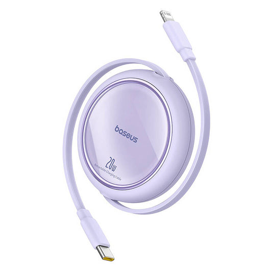 USB Cable Baseus Free2Pull USB-C to iP 20W 1m (purple)_0