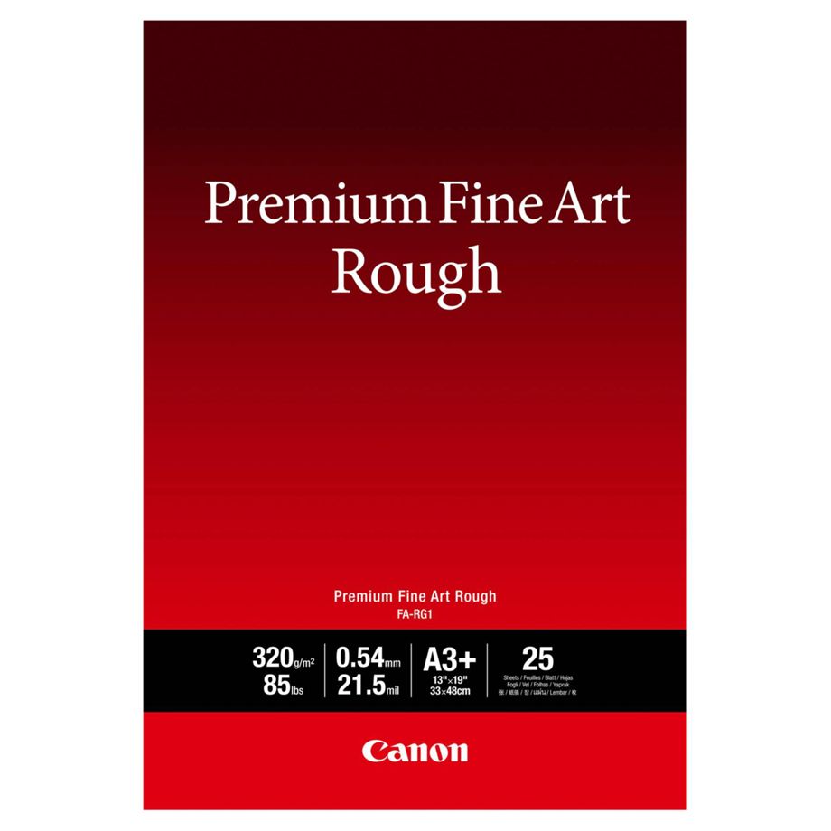Papel Fine Art Canon / A3+ / 320g / 25 Folhas / Rugoso / Premium / FA-RG 1_0