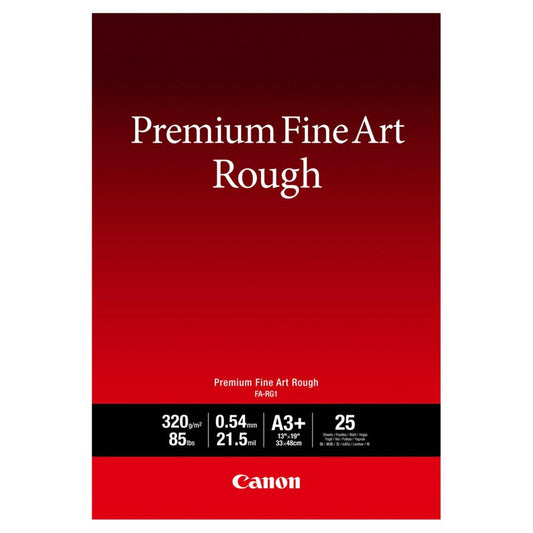 Papel Fine Art Canon / A3+ / 320g / 25 Folhas / Rugoso / Premium / FA-RG 1_0