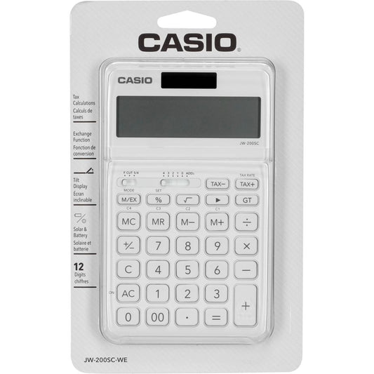 Calculadora Casio / Branca / JW-200SC-WE_0