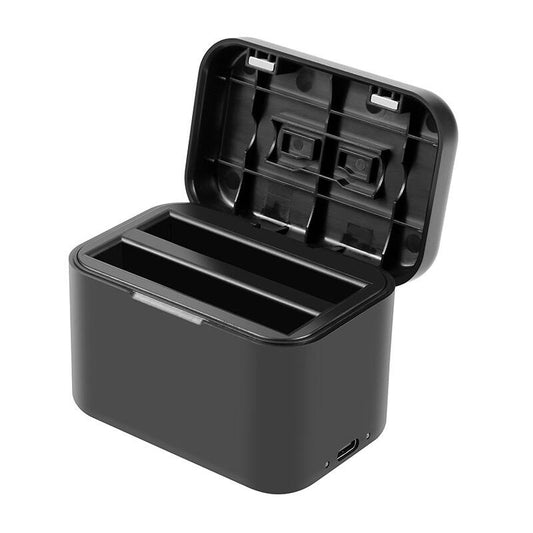Charging case for batteries and memory cards PULUZ for Insta360 X4 (black)_0