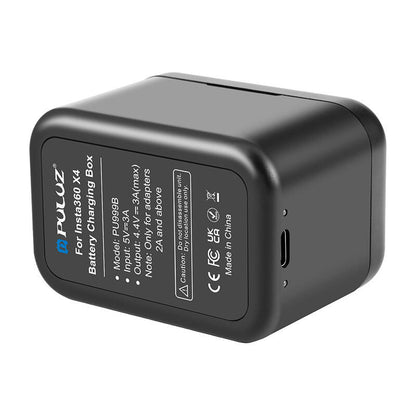Charging case for batteries and memory cards PULUZ for Insta360 X4 (black)_3