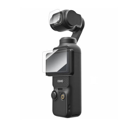 Tempered glass film TELESIN for DJI Osmo Pocket 3 (lens film x2 + LCD screen film x2)_0
