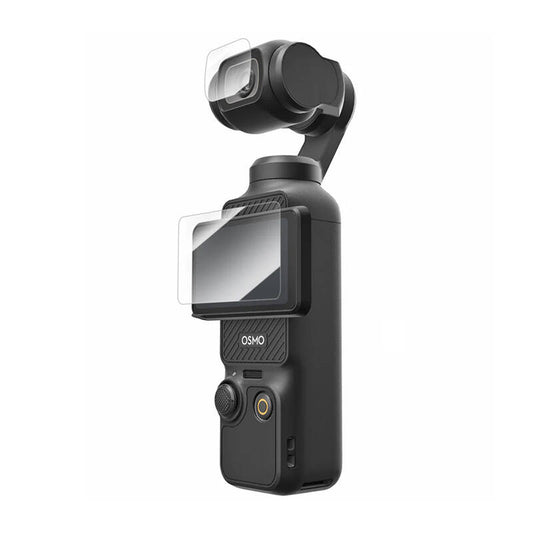 Tempered glass film TELESIN for DJI Osmo Pocket 3 (lens film x2 + LCD screen film x2)_0
