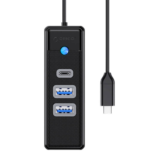 Adapter Hub USB-C do 2x USB 3.0 + USB-C Orico, 5 Gbps, 0.15m (czarny)_0