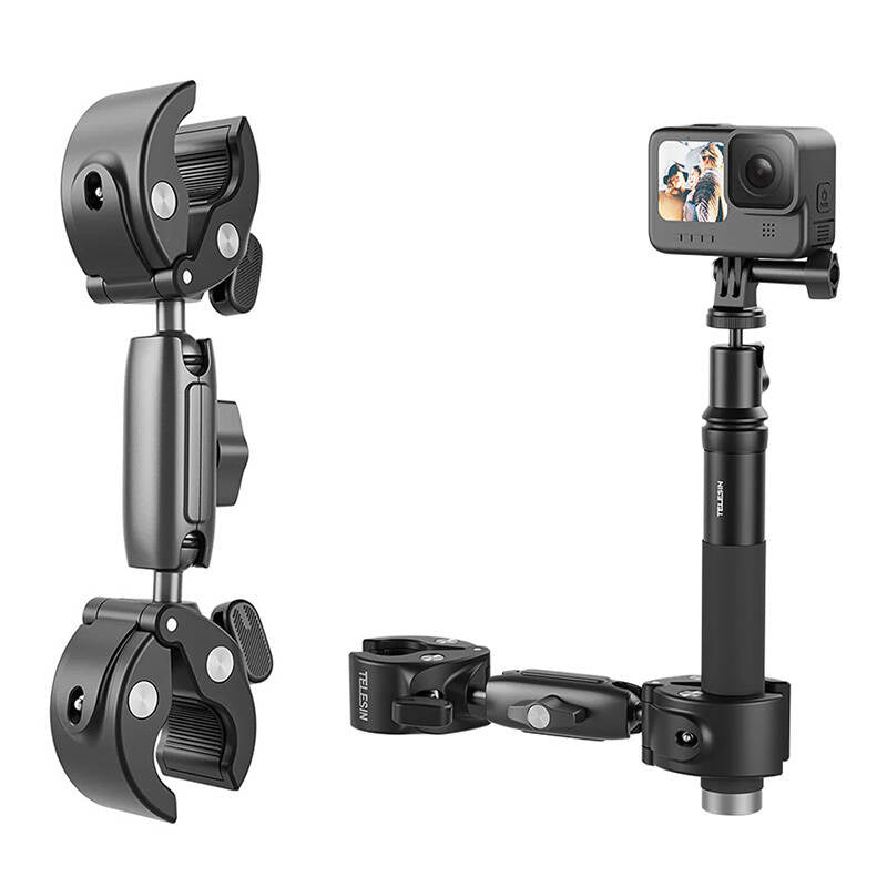 Double-headed Bike/Moto Mount TELESIN for action cameras_5