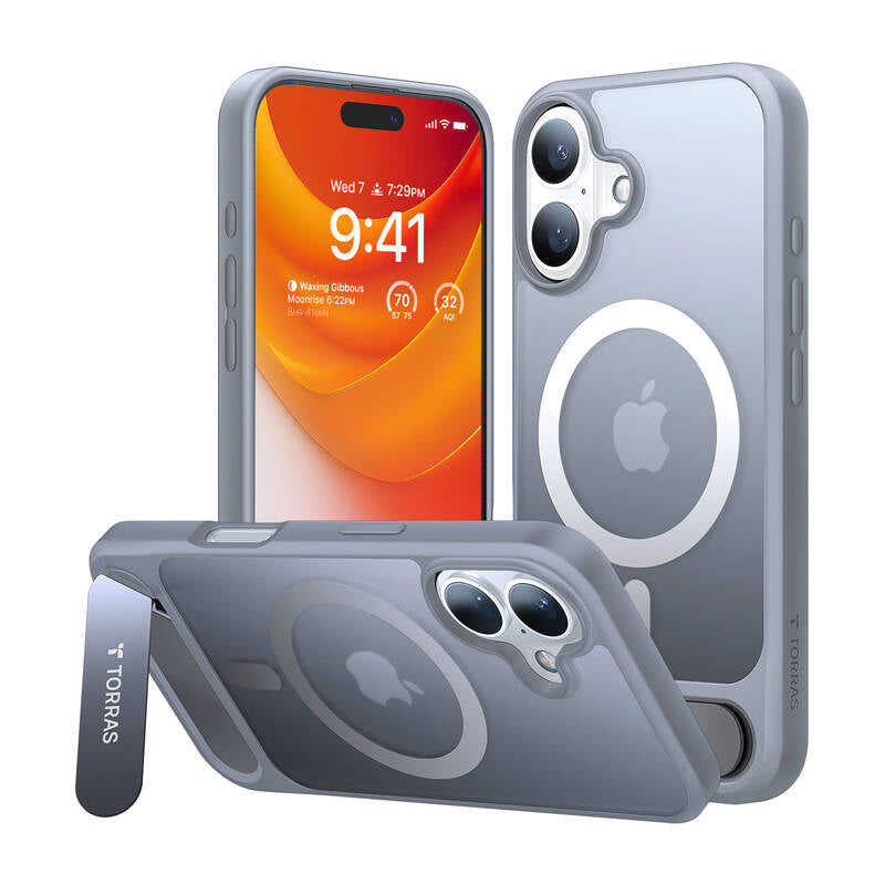 Etui Torras Pstand Series do iPhone 16 Plus (Titanium gray)_1