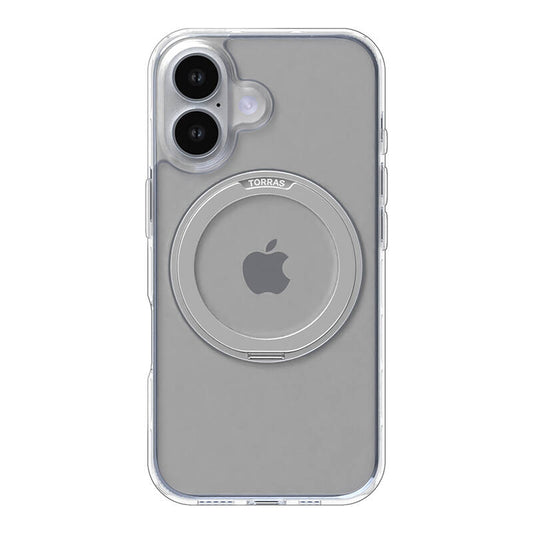 Torras Ostand Pro Case for iPhone 16 (Transparent)_0
