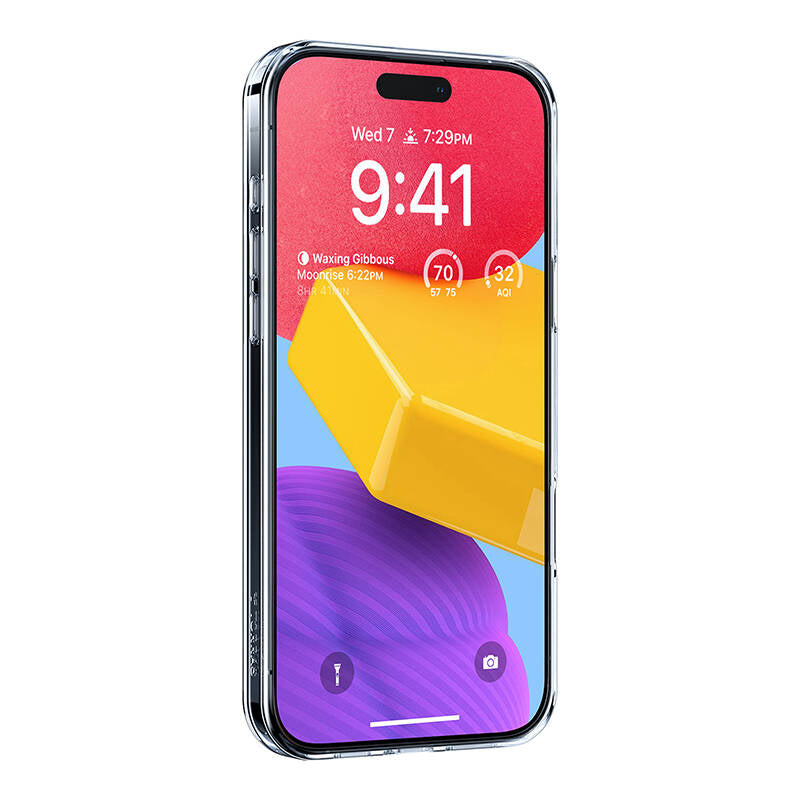 Torras Ostand Pro Case for iPhone 16 Plus (Transparent)_3
