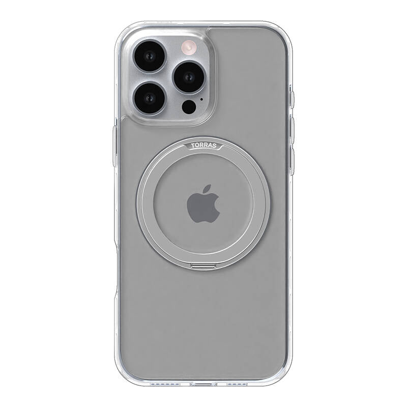 Torras Ostand Pro Case for iPhone 16 Pro (Transparent)_0