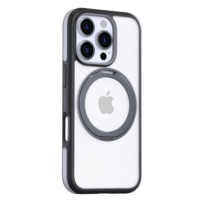 Torras Ostand R Fusion Case for iPhone 16 Pro (Black)_2