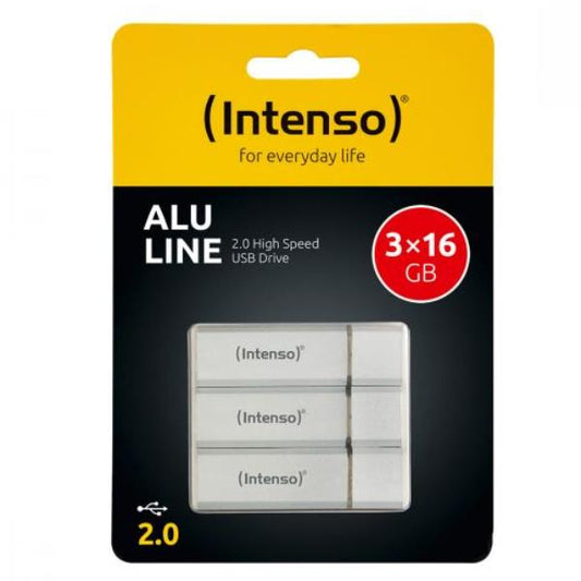 Chiavetta USB 2.0 Intenso Alu Line da 16gb. confezione da 3 pz._0
