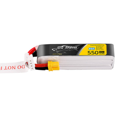 Tattu 3s 550mAh 95C 11.4V HV Lipo Battery with XT30 Plug Long-Pack_3