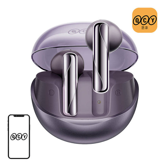 Earphones TWS QCY AilyBuds Clear T32 (purple)_0