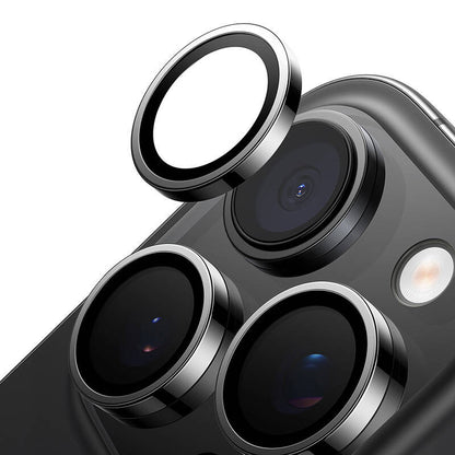 Lensguard Camera Glass for iPhone 16 ProMax (Black)_2