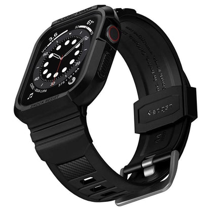 Spigen Rugged Armor Pro Case with Strap for Apple Watch 4 / 5 / 6 / 7 / 8 / SE (44/45 mm) - Black_11