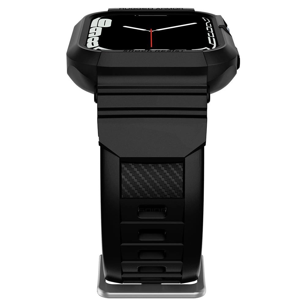 Spigen Rugged Armor Pro Case with Strap for Apple Watch 4 / 5 / 6 / 7 / 8 / SE (44/45 mm) - Black_2