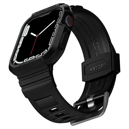 Spigen Rugged Armor Pro Case with Strap for Apple Watch 4 / 5 / 6 / 7 / 8 / SE (44/45 mm) - Black_7