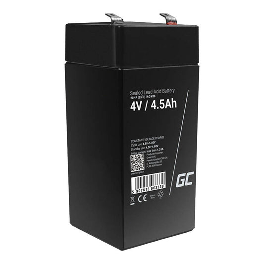 Maintenance-free AGM VRLA Battery Green Cell AGM36 4V 4.5Ah (for alarm system, cash register, toy)_0