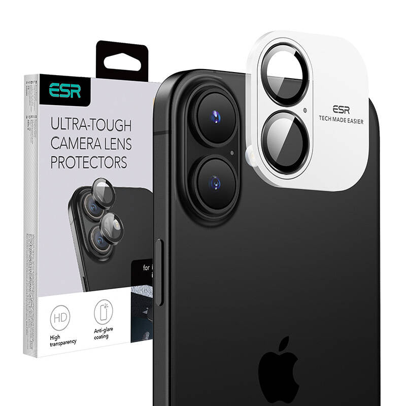 ESR Armorite Tempered Glass for iPhone 16 / 16 Plus Camera - Black_5