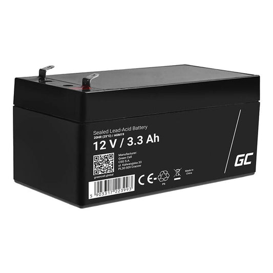 Maintenance-free AGM VRLA Green Cell AGM41 12V 1.3Ah Battery (for alarm system, cash register, toy)_0