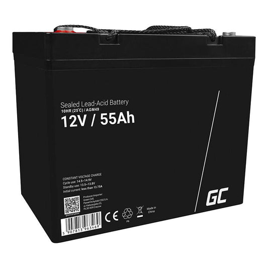 Maintenance-free AGM VRLA Green Cell AGM49 12V 55Ah Battery (for lawnmower, scooter, boat, wheelchair)_0