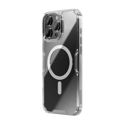Nillkin Nature Pro Magnetic Case with MagSafe for iPhone 16 - Transparent & White_3