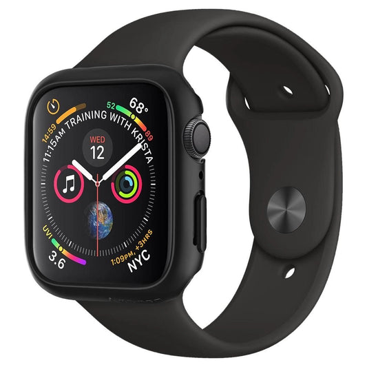 Spigen Thin Fit Case for Apple Watch 4/5/6/SE (44mm) - Black_0