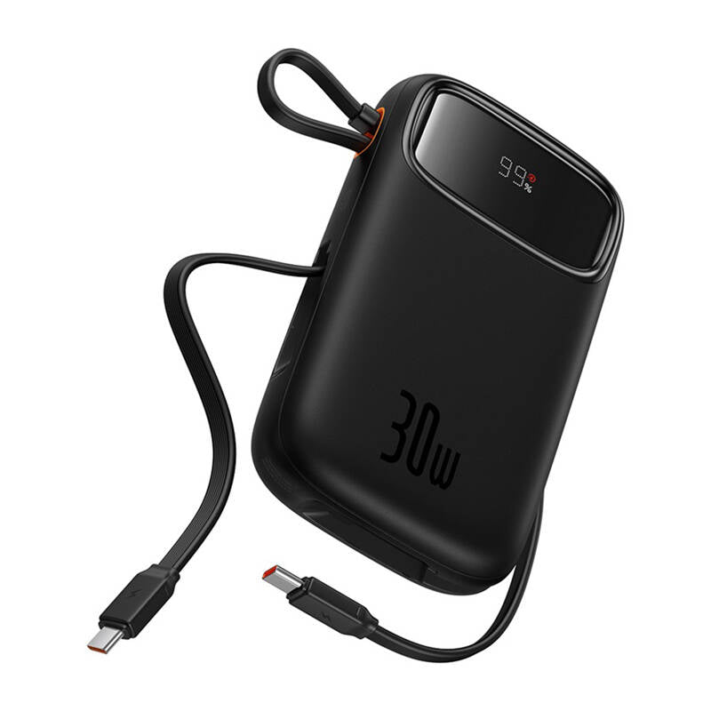 Baseus QPow 2 30W 10000mAh Power Bank with Built-in USB-C Cables - Black_7