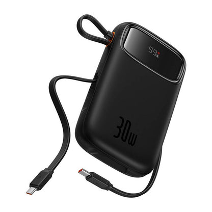 Baseus QPow 2 30W 10000mAh Power Bank with Built-in USB-C Cables - Black_7