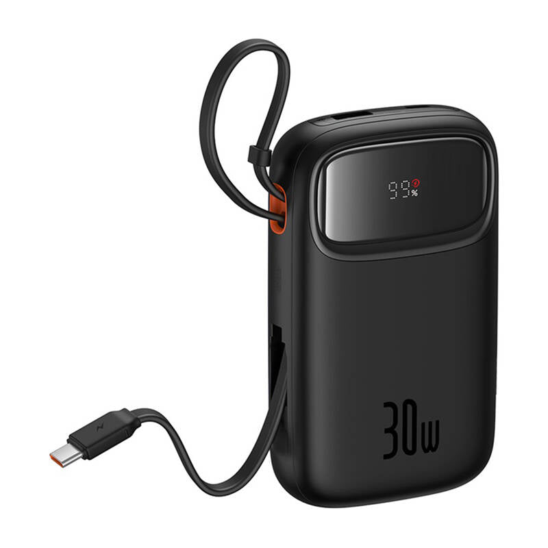 Baseus QPow 2 30W 10000mAh Power Bank with Built-in USB-C Cables - Black_9