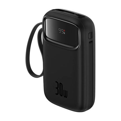 Baseus QPow 2 30W 10000mAh Power Bank with Built-in USB-C Cables - Black_5