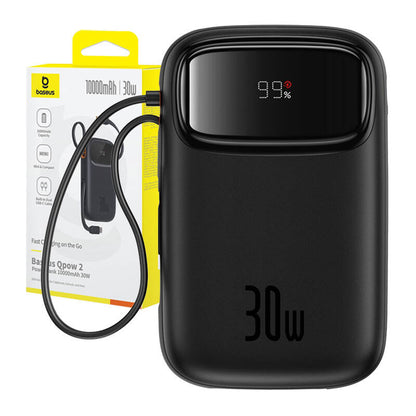 Baseus QPow 2 30W 10000mAh Power Bank with Built-in USB-C Cables - Black_17