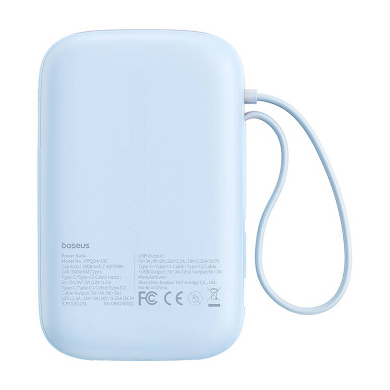 Powerbank Baseus QPow 2 10000mAh 30W 2xUSB-C (blue)_3