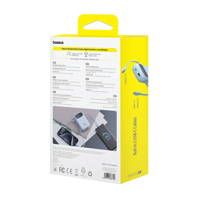 Powerbank Baseus QPow 2 10000mAh 30W 2xUSB-C (blue)_15