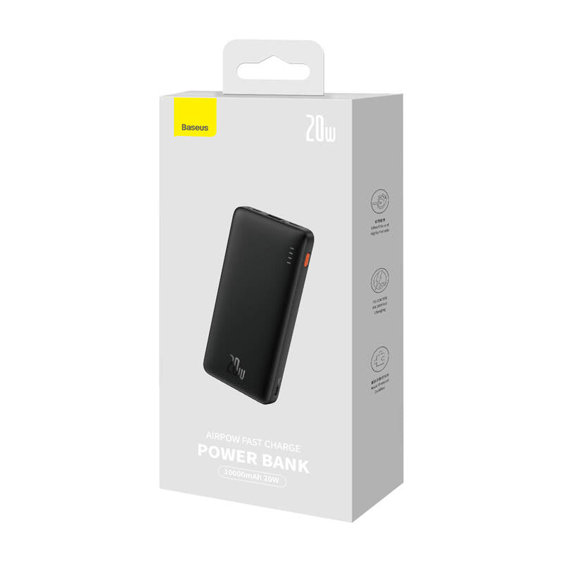 Baseus Airpow 20W 10000mAh Power Bank with Baseus Simple Series USB-A - USB-C 30cm Cable - Black_17