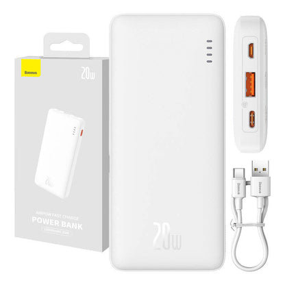 Baseus Airpow 20W 10000mAh Power Bank with Baseus Simple Series USB-A - USB-C 30 cm Cable - White_19