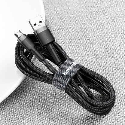Baseus Cafule Micro USB cable 2.4A 0,5m (gray + black)_12
