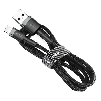 Baseus Cafule USB Lightning Cable 1,5A 2m (Gray+Black)_0