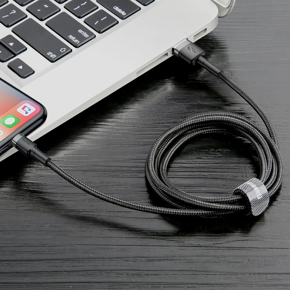 Baseus Cafule USB Lightning Cable 1,5A 2m (Gray+Black)_7