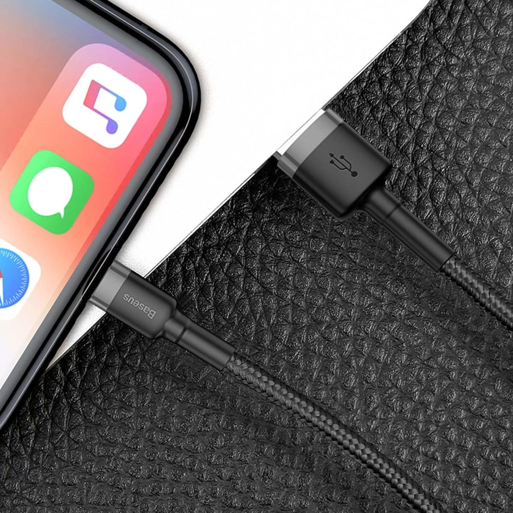 Baseus Cafule USB Lightning Cable 1,5A 2m (Gray+Black)_12