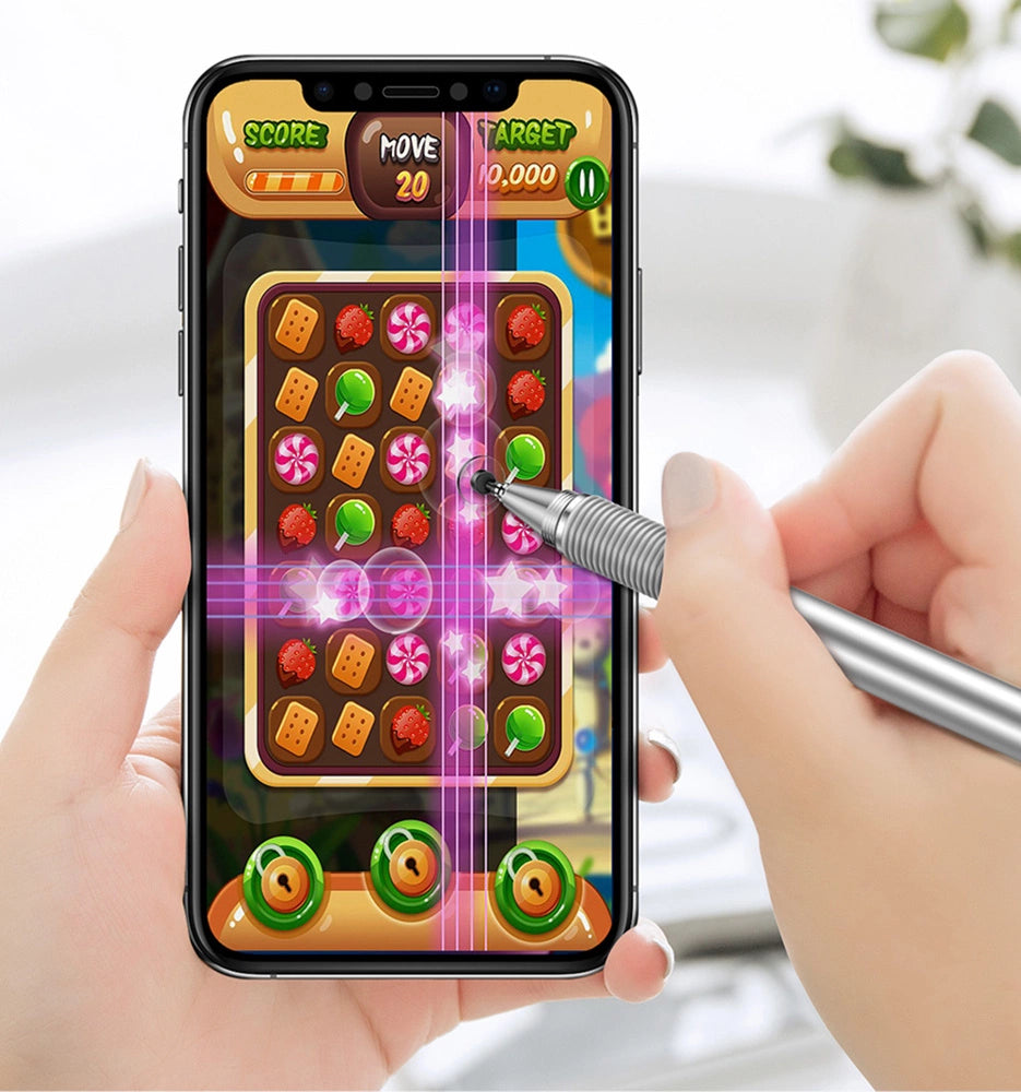 Baseus Golden Cudgel ACPCL-0S double-sided stylus for tablets, phones with gel pen - silver_16