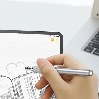 Baseus Golden Cudgel ACPCL-0S double-sided stylus for tablets, phones with gel pen - silver_12