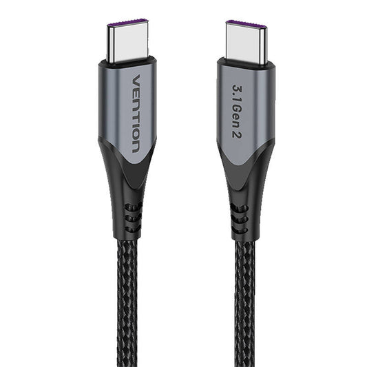 USB-C to USB-C 100W Vention TAHHF 5A 1m USB 3.1 Gen2 4k cable (gray)_0